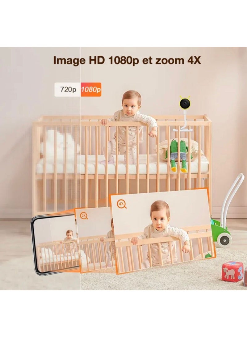 HD 2.4G WiFi Baby Monitor with Night Vision & Bluetooth - Image 3